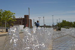 Renaissance Center Park Play Fountain for children