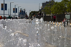 Renaissance Center Park Play Fountain for children