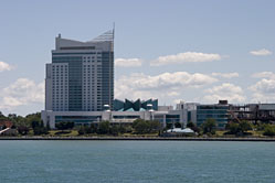 Windsor, Ontario Casino across the Michigan River from Detroit, MI